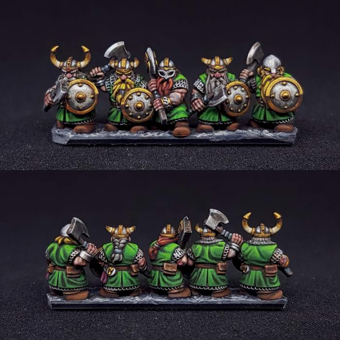 10mm Fantasy Battle Norse Dwarves Army by Varus Miniatures