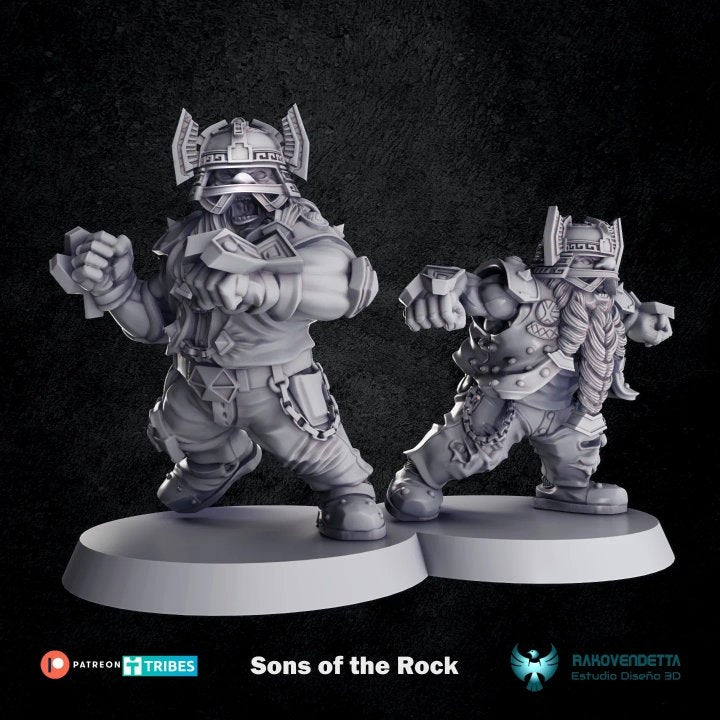 Rakovendetta Estudio Dwarf Biker Fantasy Football Team