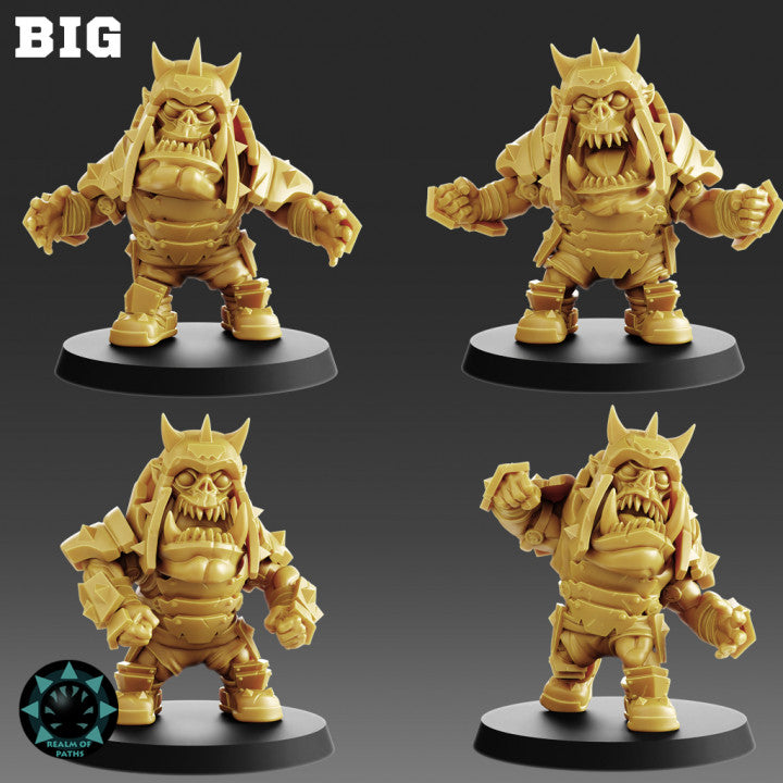 Realm of Paths Chibi Style Orc Fantasy Football Team