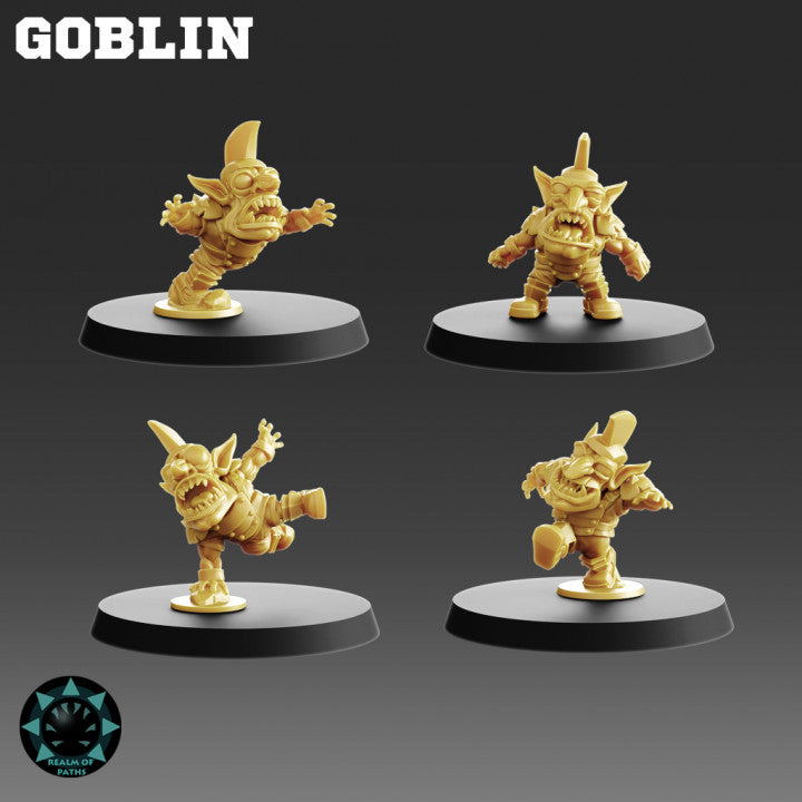 Realm of Paths Chibi Style Orc Fantasy Football Team