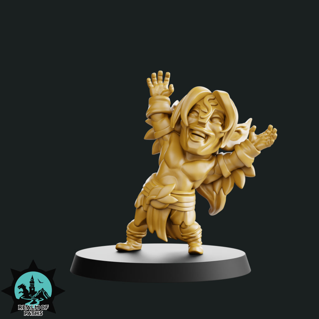 Realm of Paths Chibi Style Wood Elf Fantasy Football Team