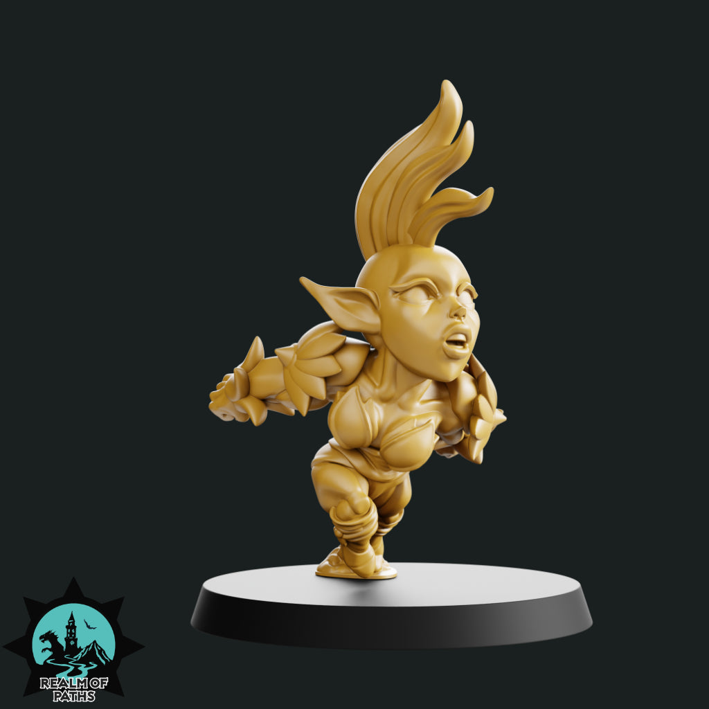 Realm of Paths Chibi Style Wood Elf Fantasy Football Team