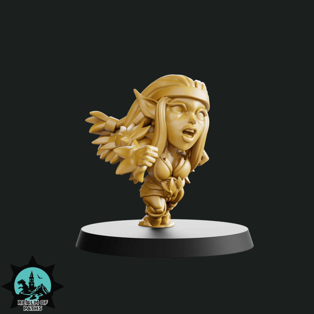 Realm of Paths Chibi Style Wood Elf Fantasy Football Team