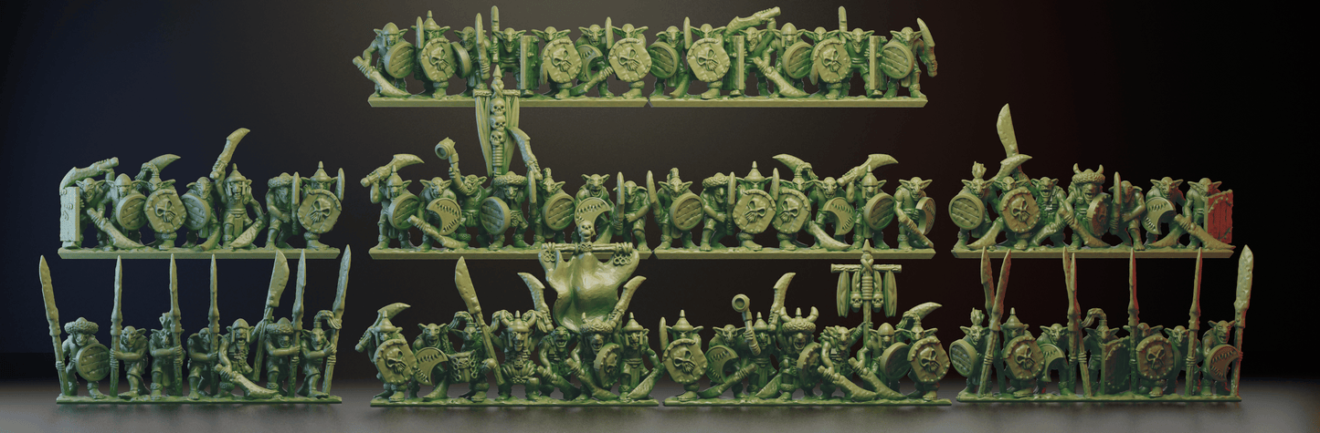 10mm Fantasy Orcs and Goblins Army by Wake's Emporium
