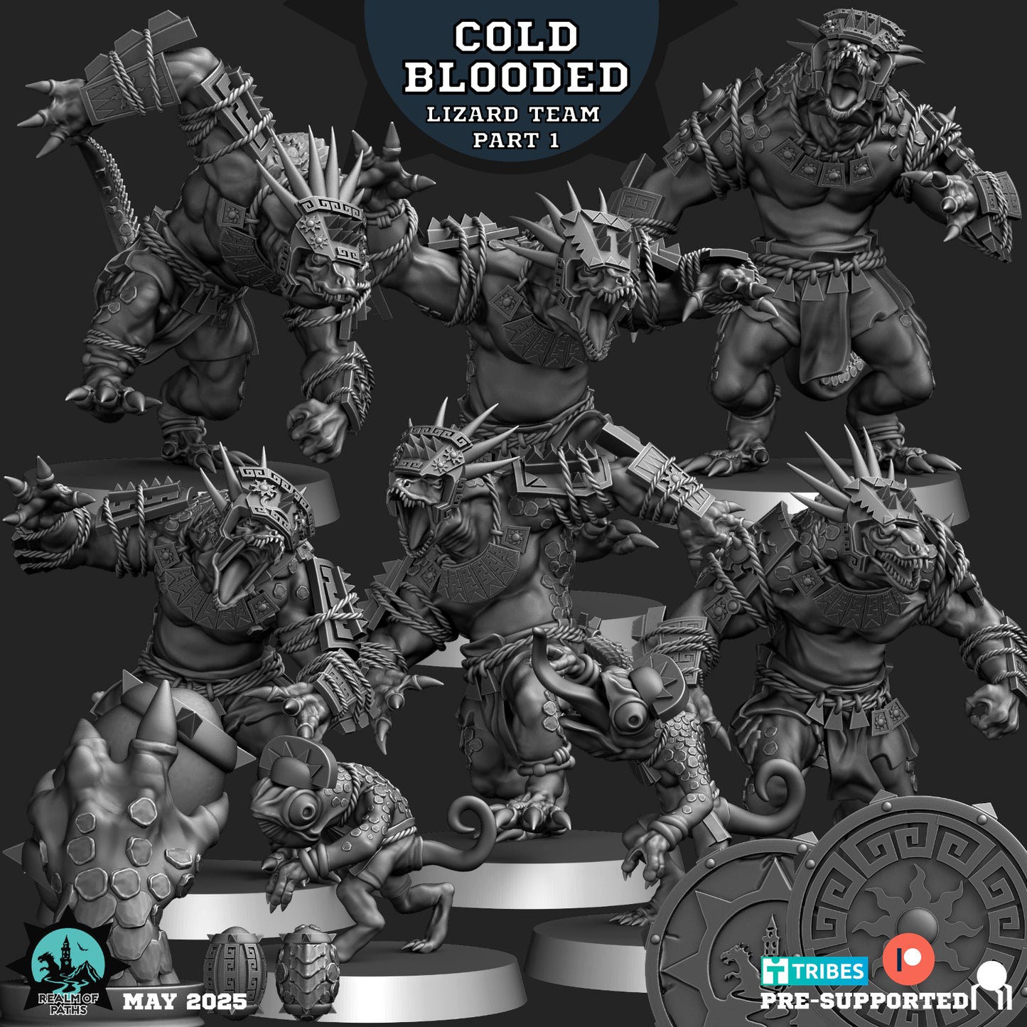 Realm of Paths Lizard Folk Cold Blooded Fantasy Football Team