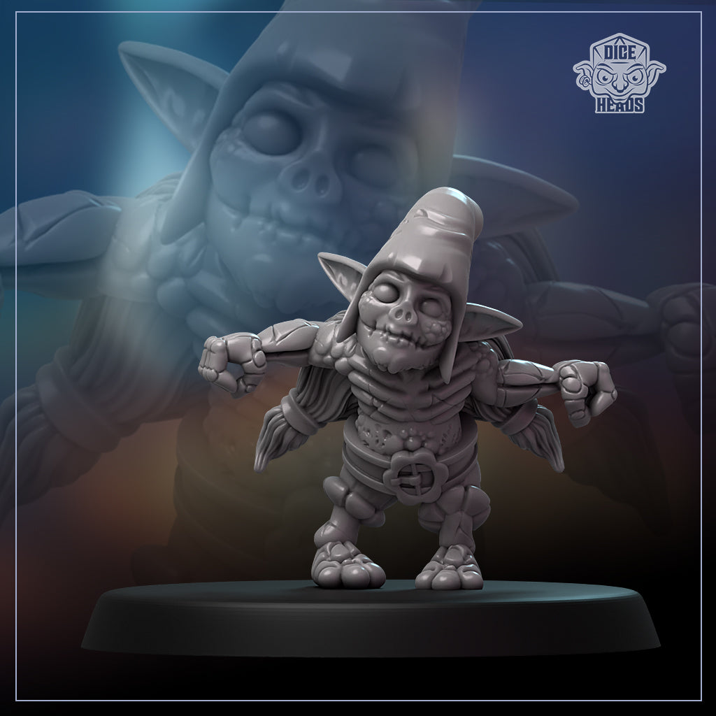 Dice Heads Zombie Gnome Fantasy Football Team