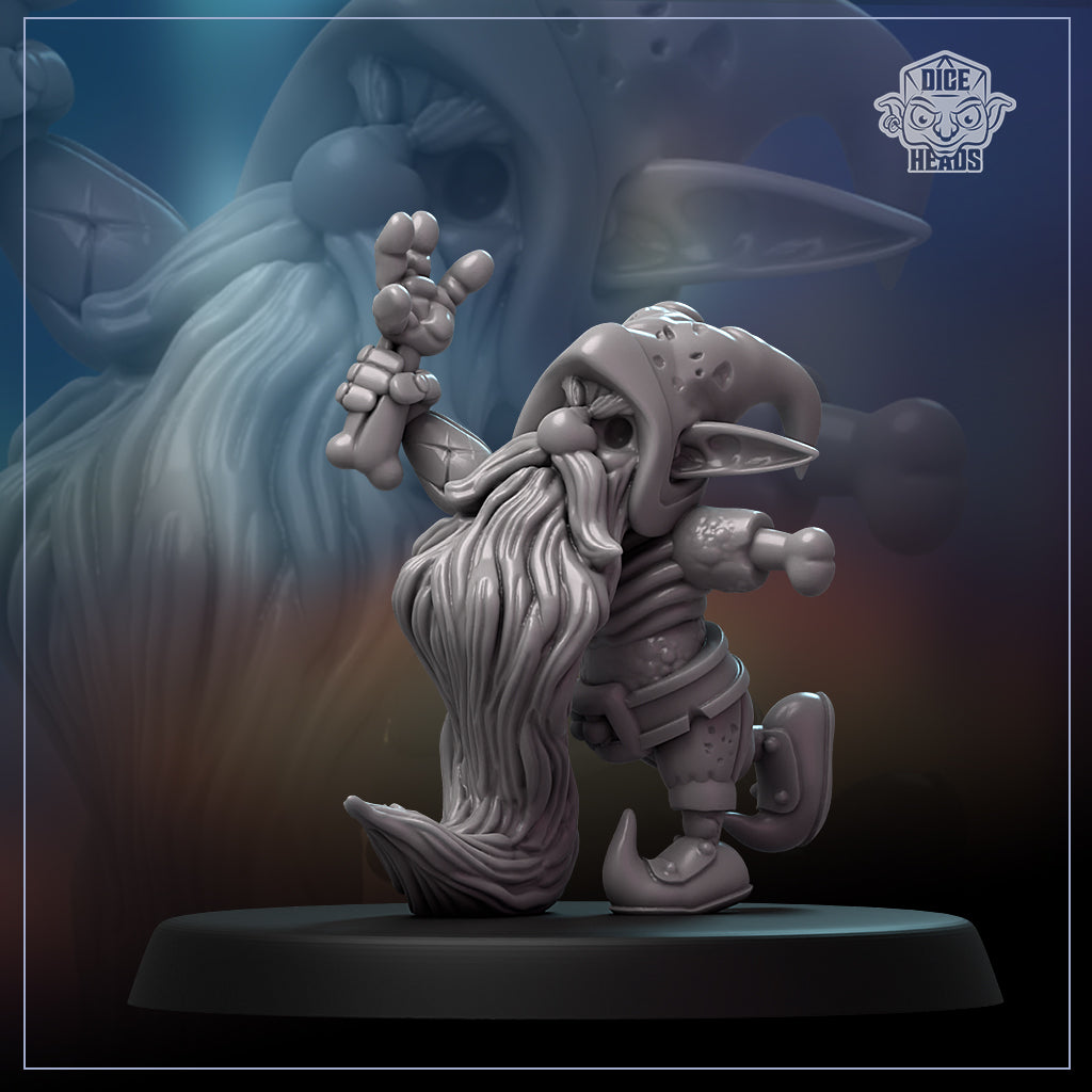 Dice Heads Zombie Gnome Fantasy Football Team