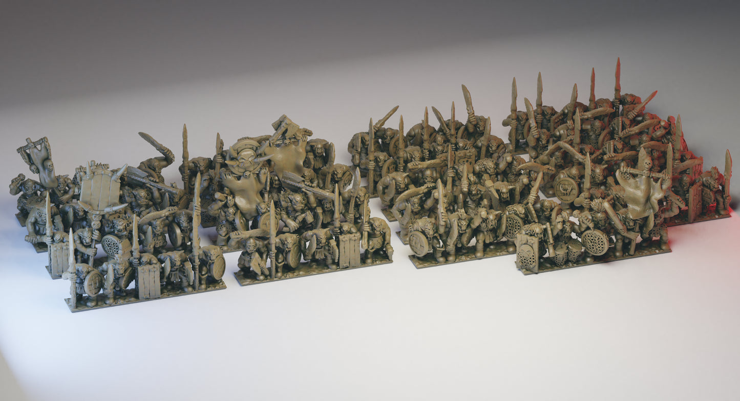 10mm Fantasy Orcs and Goblins Army by Wake's Emporium