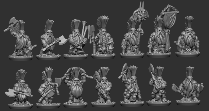 10mm Fantasy Battle Norse Dwarves Army by Varus Miniatures