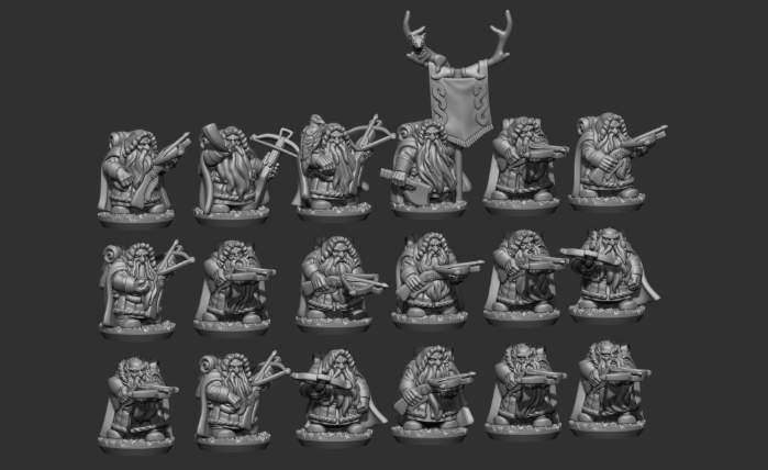 10mm Fantasy Battle Norse Dwarves Army by Varus Miniatures