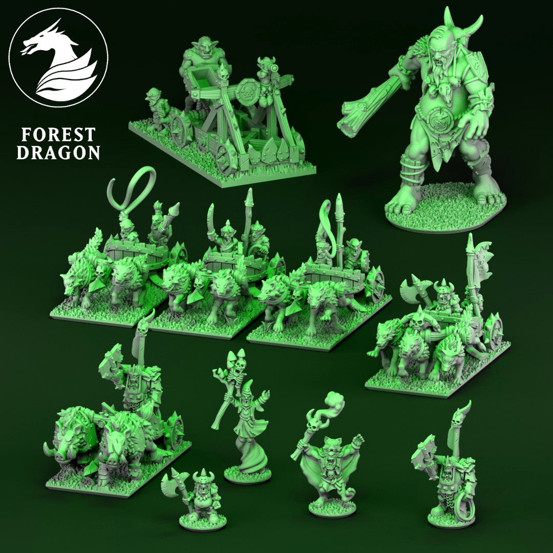 10mm Orcs and Goblins Army by Forest Dragon Miniatures