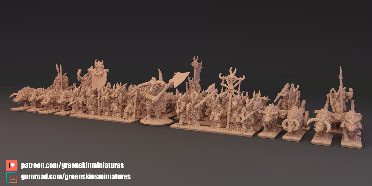 10mm Beastmen Army by Greenskin Miniatures
