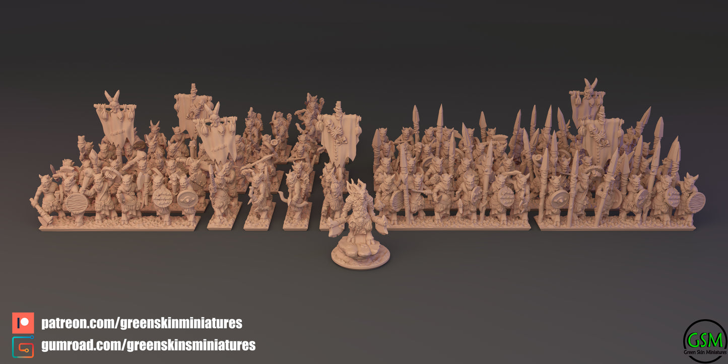 10mm Beastmen Army by Greenskin Miniatures