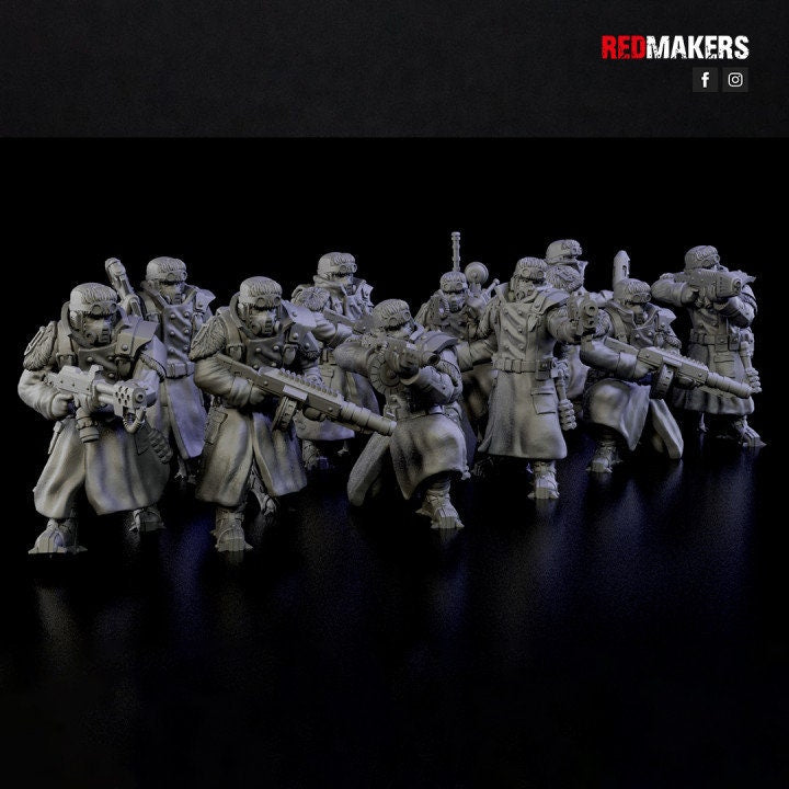 Redmakers Imperial Force Ice Warriors Squad - 40k