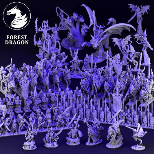 10mm Dire Elf Army by Forest Dragon