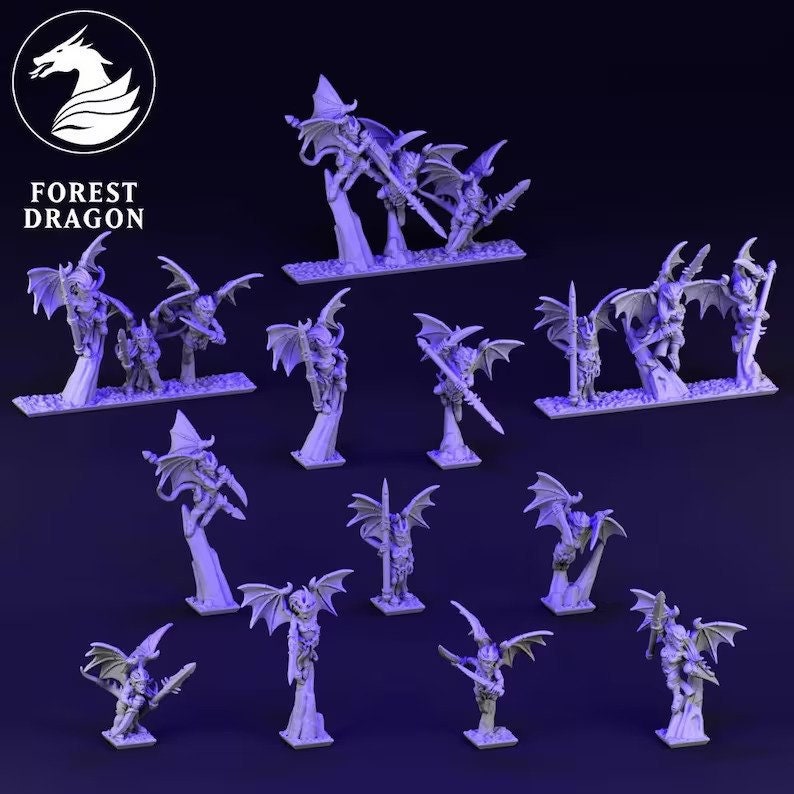10mm Dire Elf Army by Forest Dragon