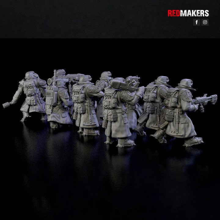 Redmakers Imperial Force Ice Warriors Squad - 40k