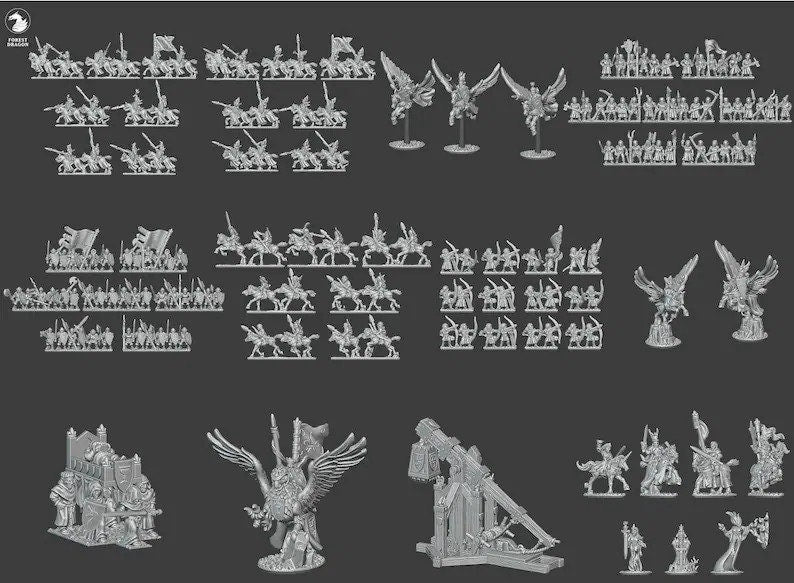 10mm Chivalric Knight Army by Forest Dragon