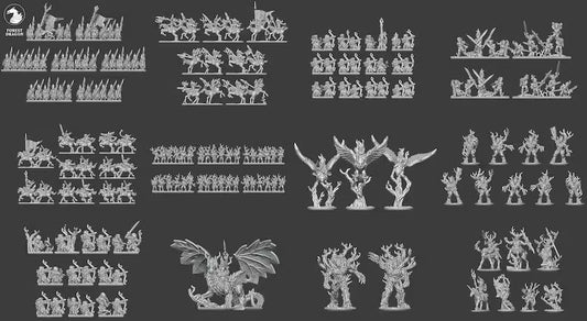 10mm Forest Elf Army by Forest Dragon
