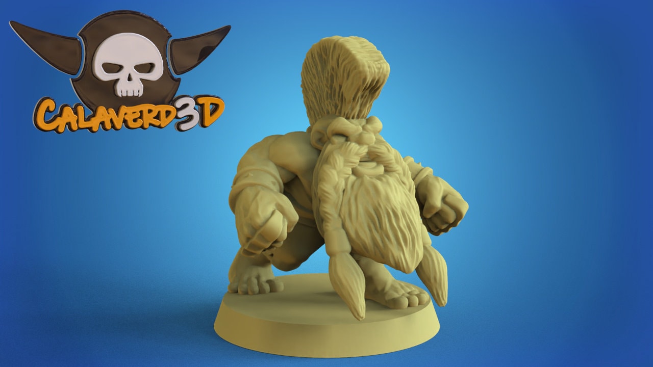 Calaverd3D Big Headed Dwarf Fantasy Football Team