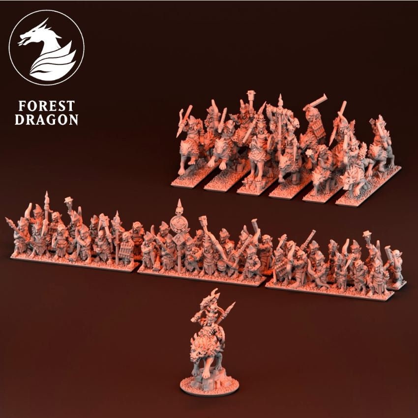 10mm Chaos Dwarf Army by Forest Dragon
