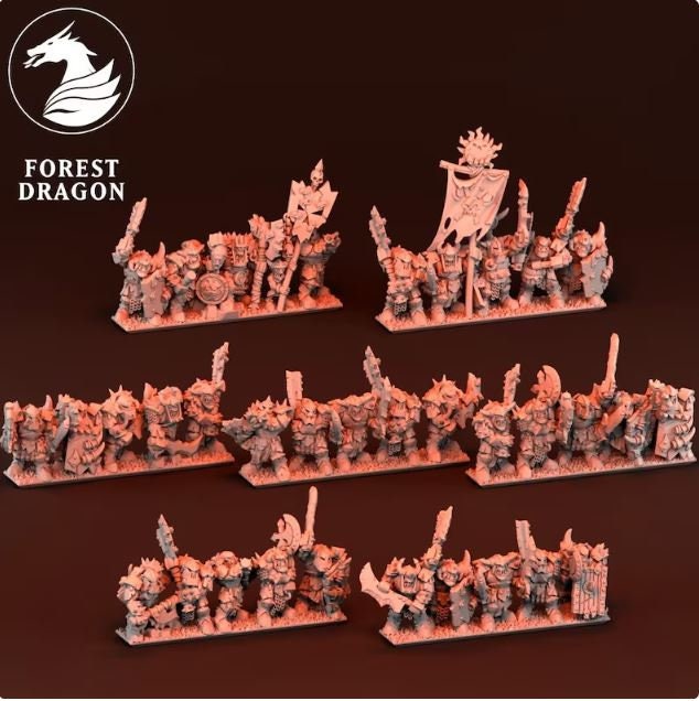 10mm Chaos Dwarf Army by Forest Dragon