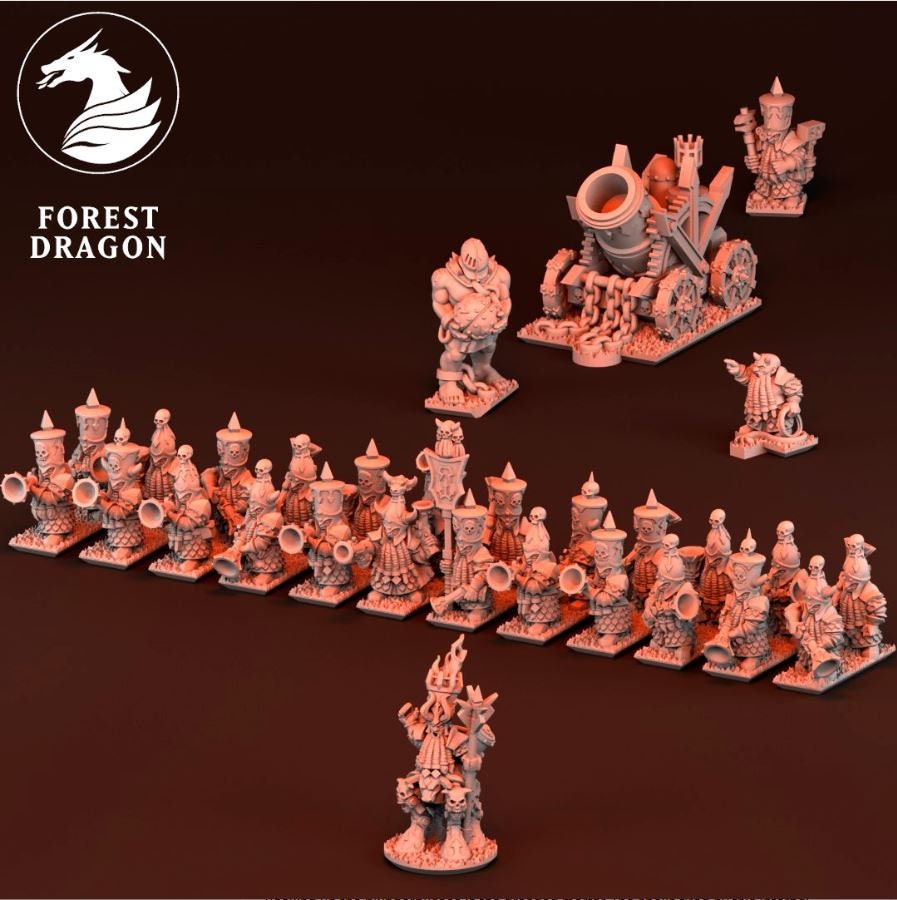 10mm Chaos Dwarf Army by Forest Dragon