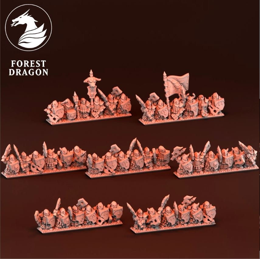 10mm Chaos Dwarf Army by Forest Dragon