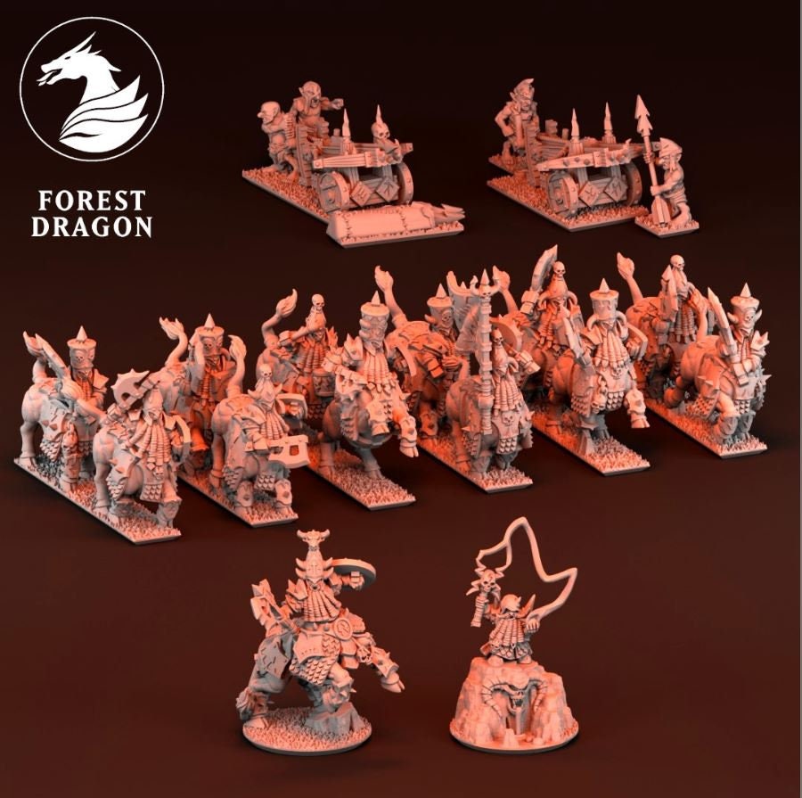 10mm Chaos Dwarf Army by Forest Dragon