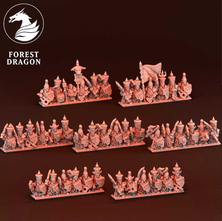 10mm Chaos Dwarf Army by Forest Dragon