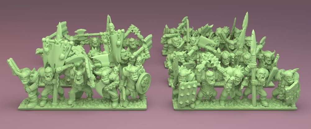 10mm Orcs and Goblins Army by Greenskin Miniatures