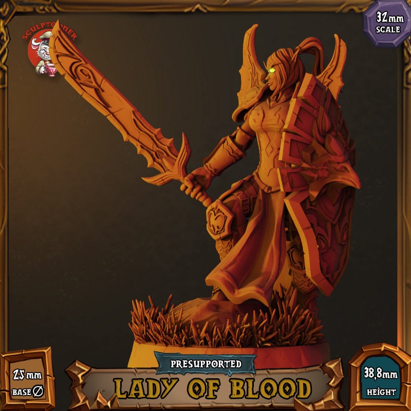 Sculptooner Warcraft Thematic Lady of Blood