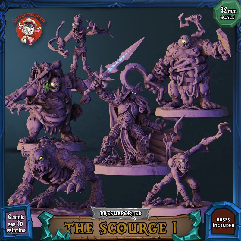 Sculptooner Warcraft Thematic The Scourge I Set