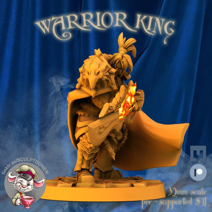 Sculptooner Warcraft Thematic Warrior King