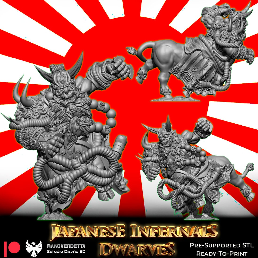 Rakovendetta Estudio Japanese Hellish Dwarf Fantasy Football Team