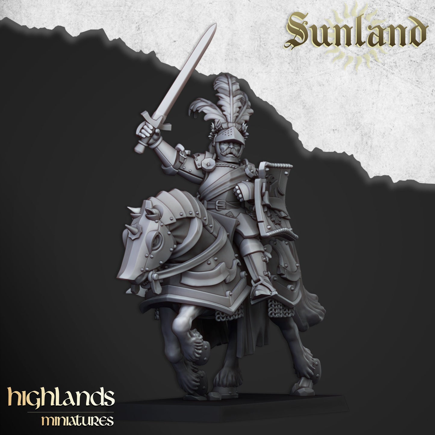 Highlands Miniatures Sunland Knights (Mounted) Fantasy Battles