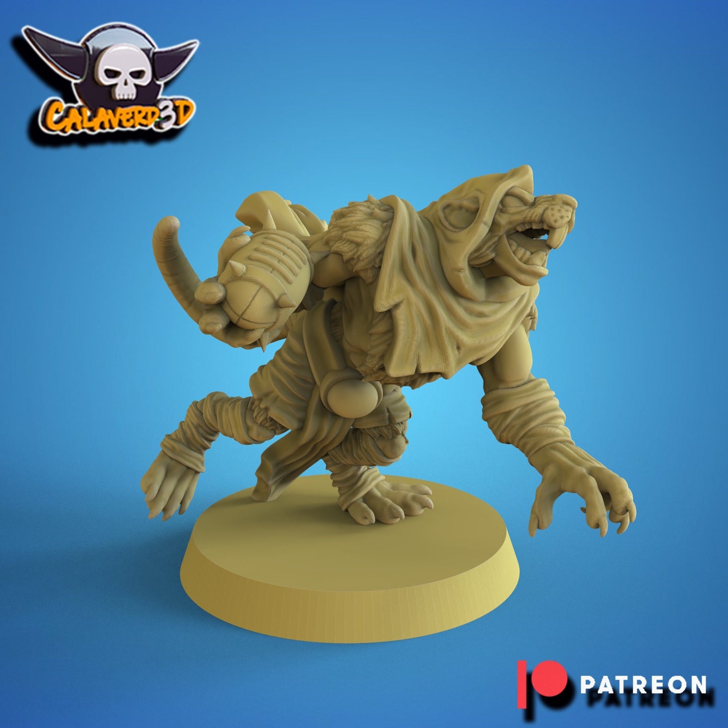 Calaverd3D Guardians of the Sewer Ratmen Fantasy Football Team
