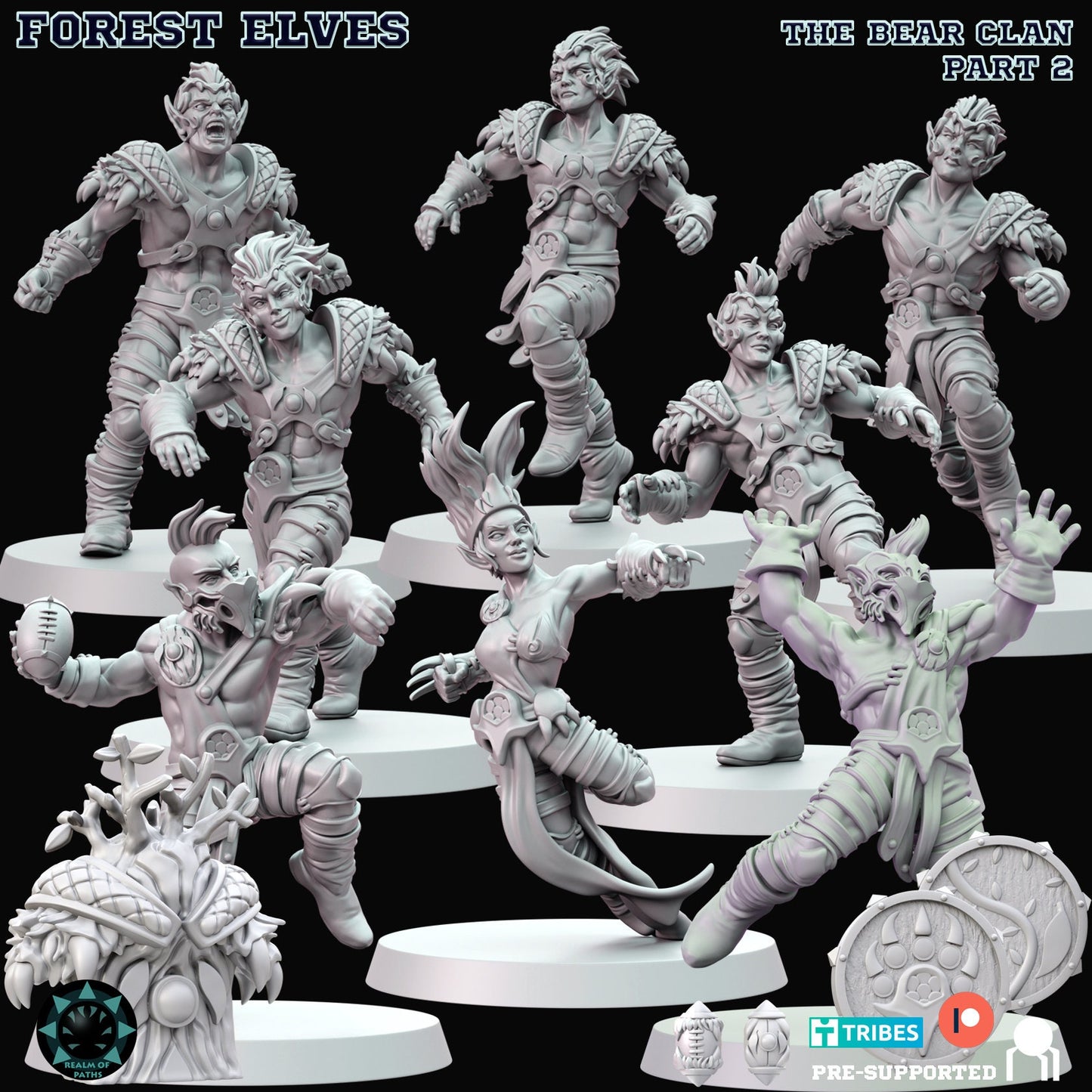 Realm of Paths Forest Elves Fantasy Football Team