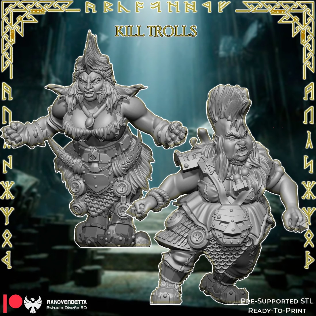 Rakovendetta Estudio Dwarf Fantasy Football Team