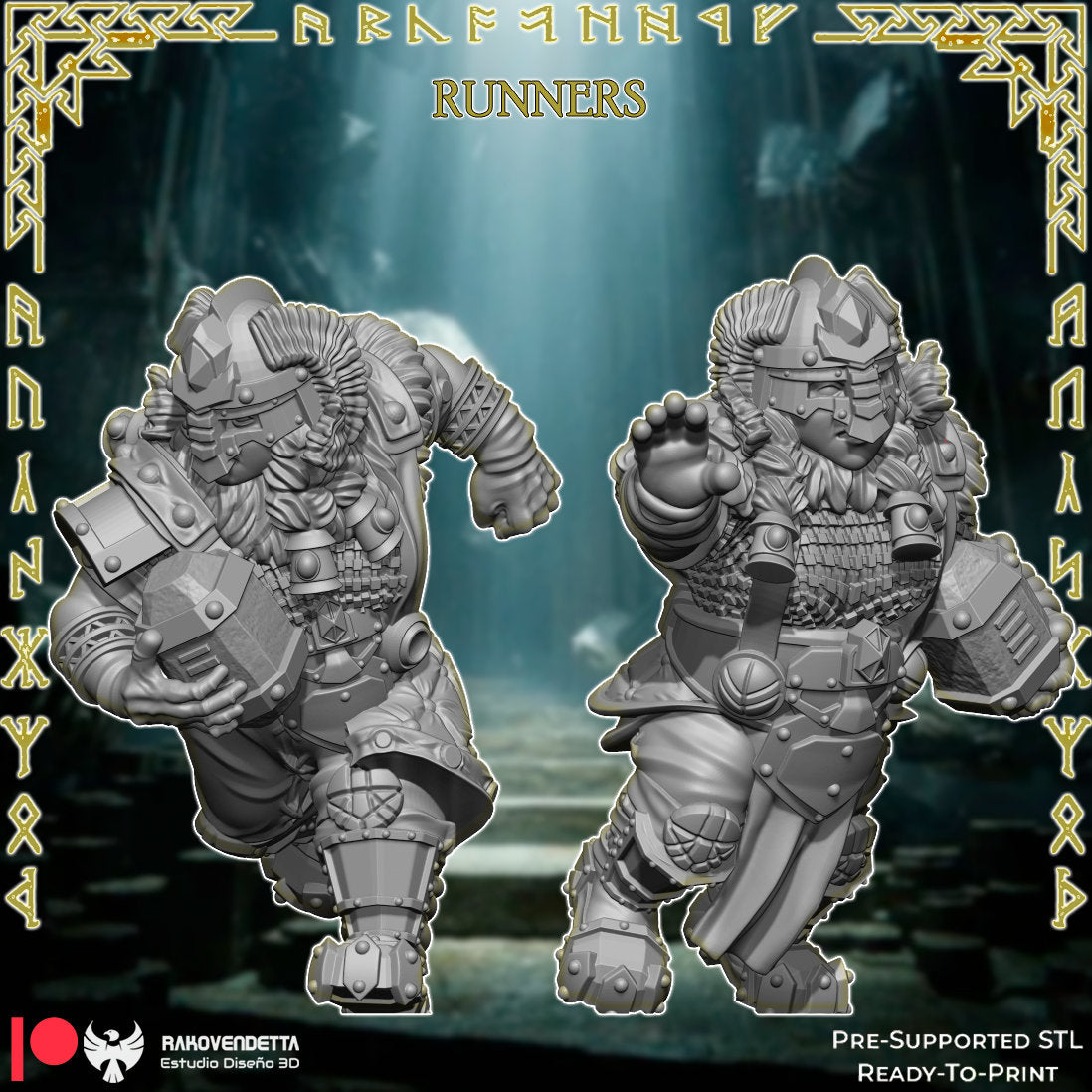 Rakovendetta Estudio Dwarf Fantasy Football Team
