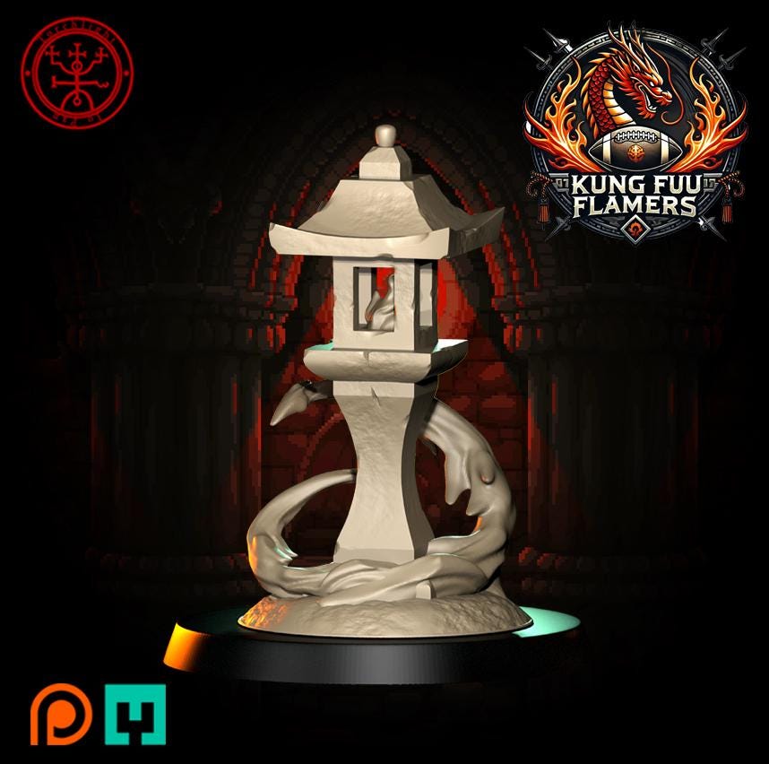 Torchlight "Kung Fu Flamers" Chaos Dwarf Fantasy Football Team