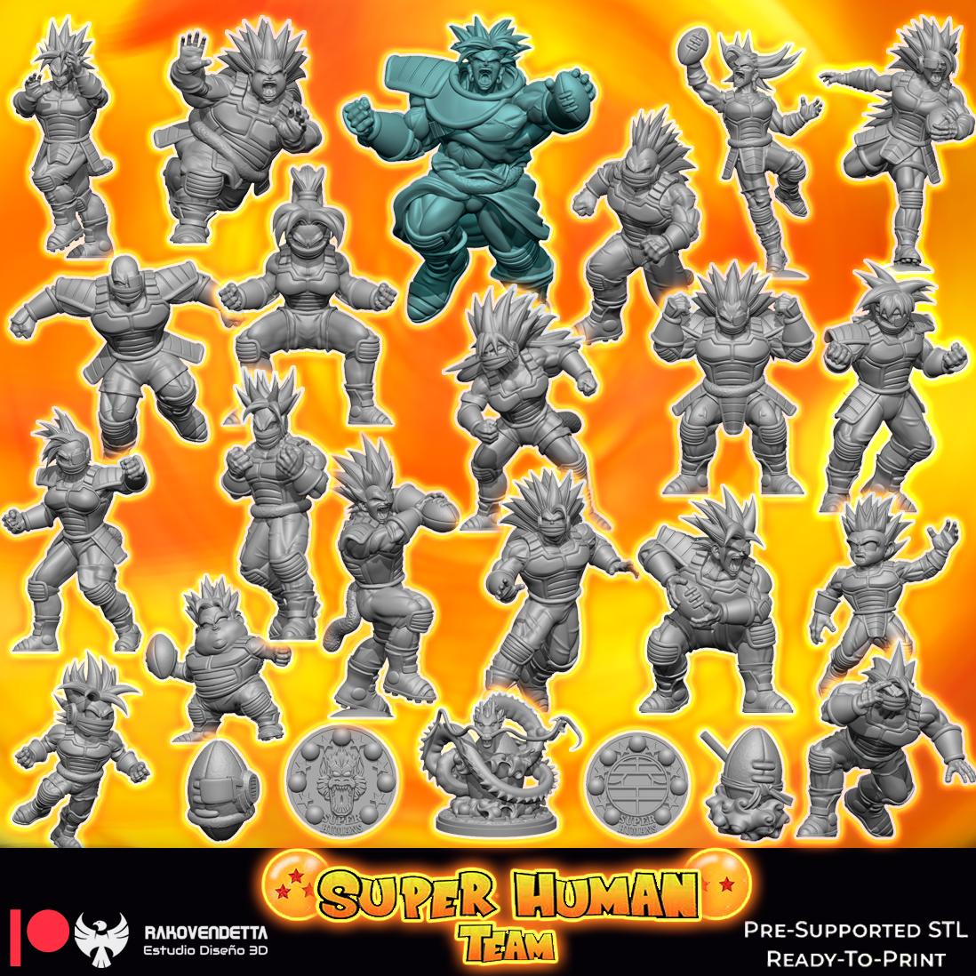 Rakovendetta Estudio Super Human Fantasy Football Team