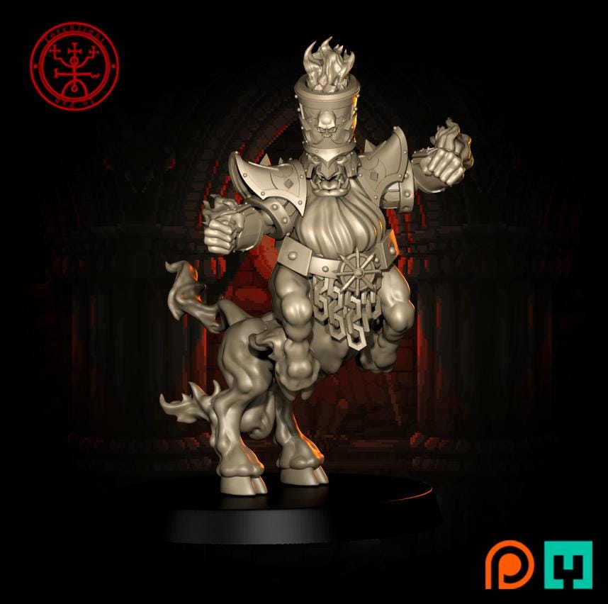 Torchlight "Kung Fu Flamers" Chaos Dwarf Fantasy Football Team