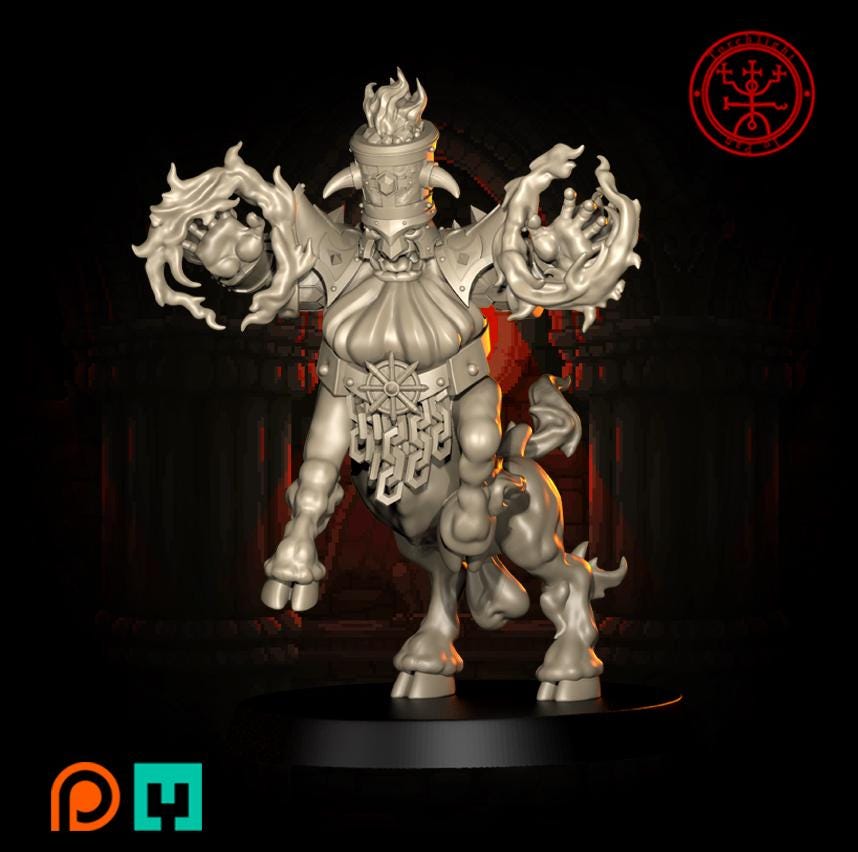 Torchlight "Kung Fu Flamers" Chaos Dwarf Fantasy Football Team