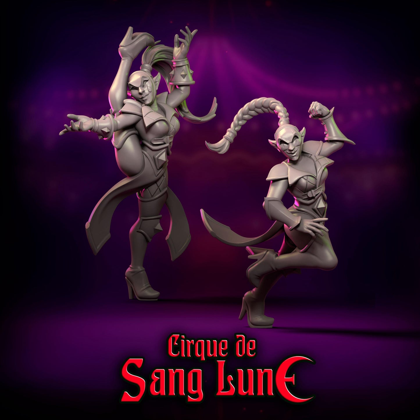 Punga Dark Elf Cirque de Sang Lune Fantasy Football Team
