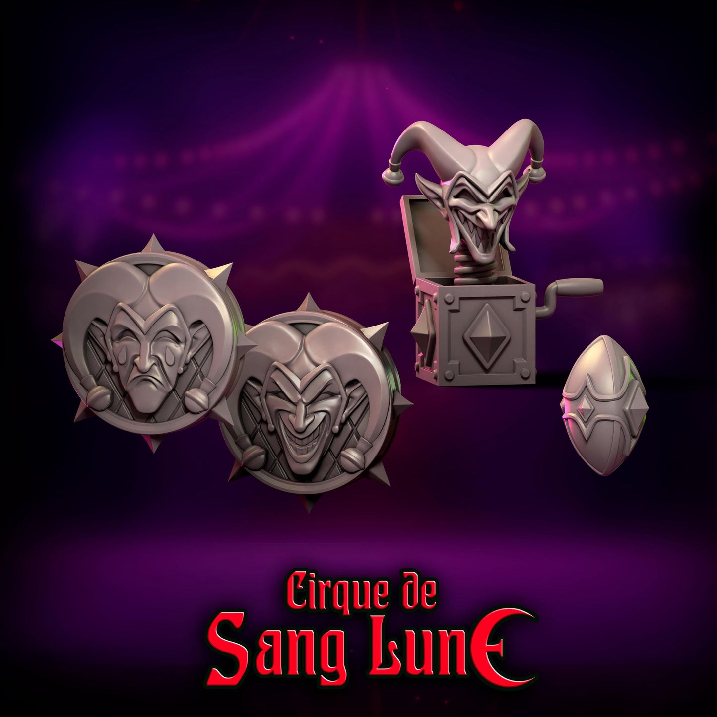 Punga Dark Elf Cirque de Sang Lune Fantasy Football Team