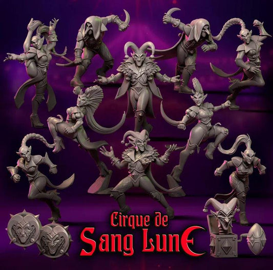 Punga Dark Elf Cirque de Sang Lune Fantasy Football Team
