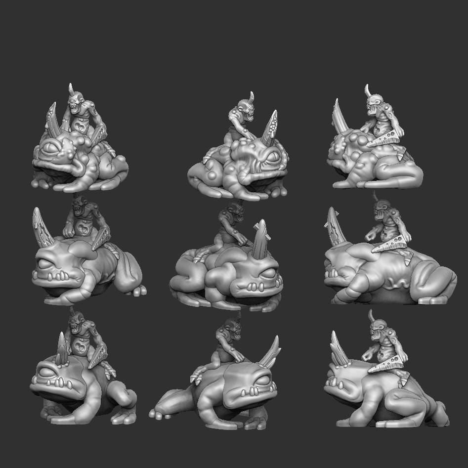 10mm Plague Daemon Army by Varus Miniatures