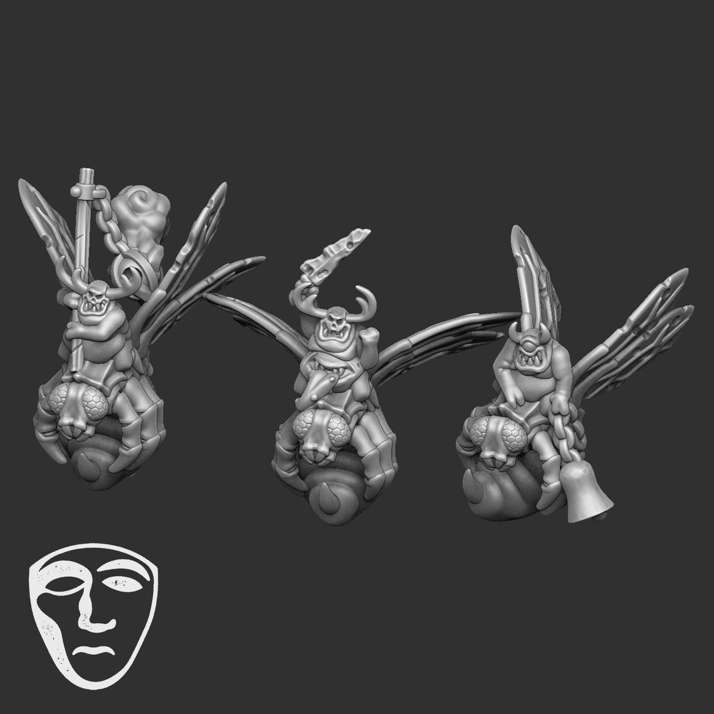 10mm Plague Daemon Army by Varus Miniatures