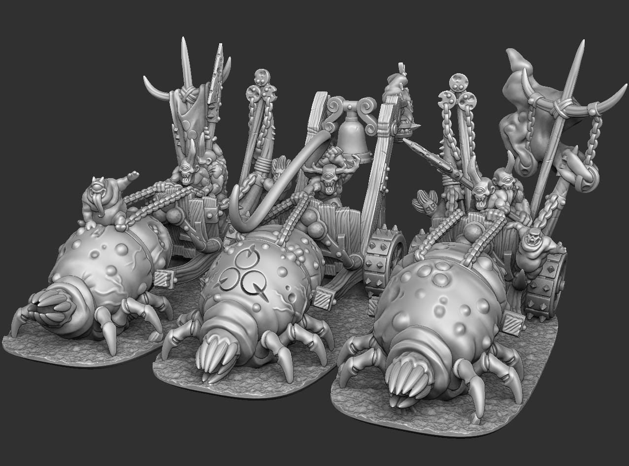 10mm Plague Daemon Army by Varus Miniatures